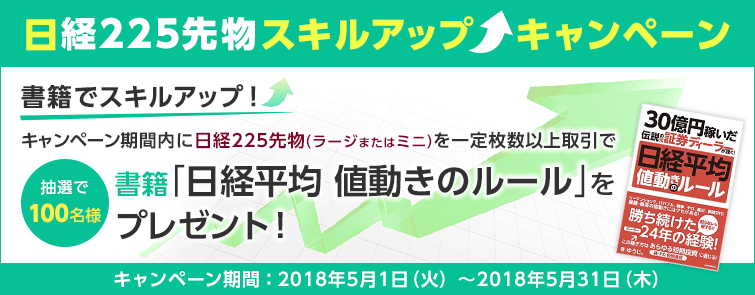 日経225先物 スキルアップキャンペーン