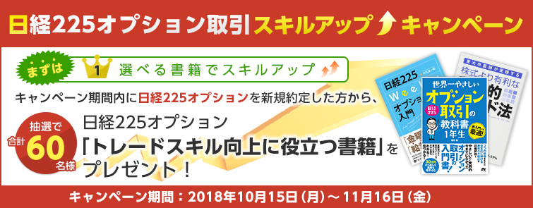 日経225オプション取引スキルアップキャンペーン