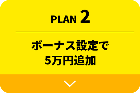 PLAN 2 | ボーナス設定で5万円追加